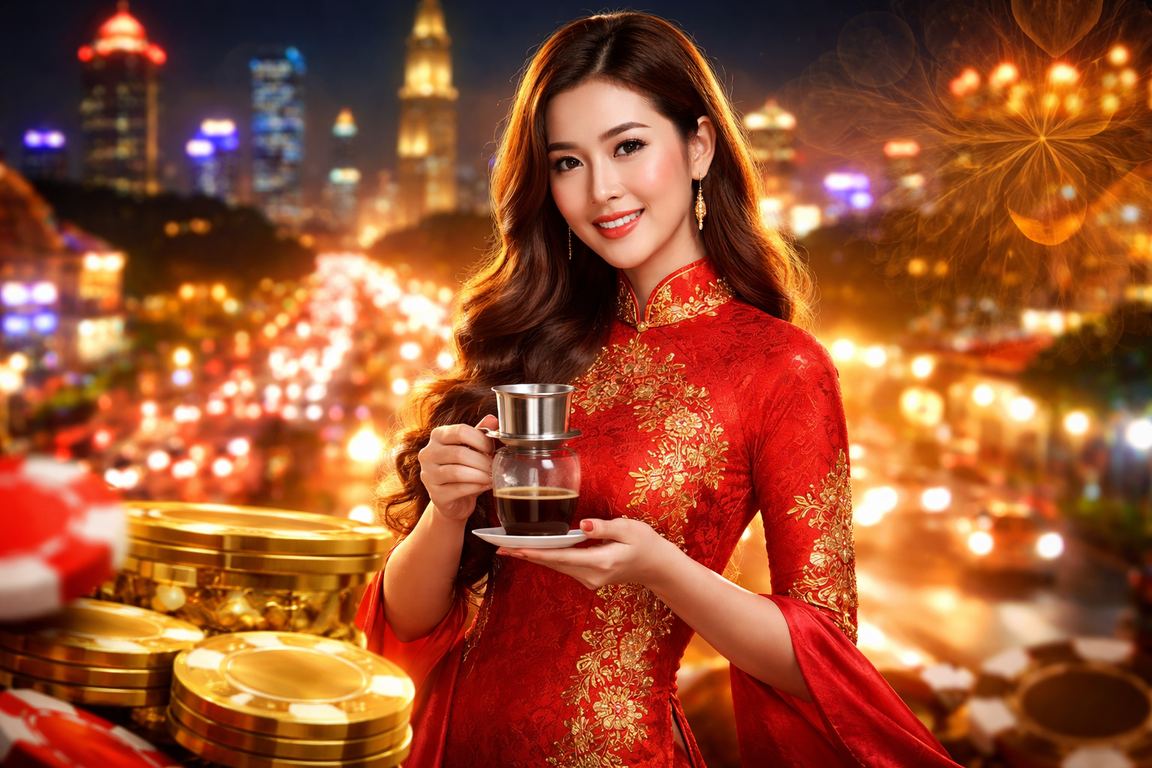 Người dùng TP.HCM thưởng thức cà phê và duyệt nền tảng ob52 trên điện thoại